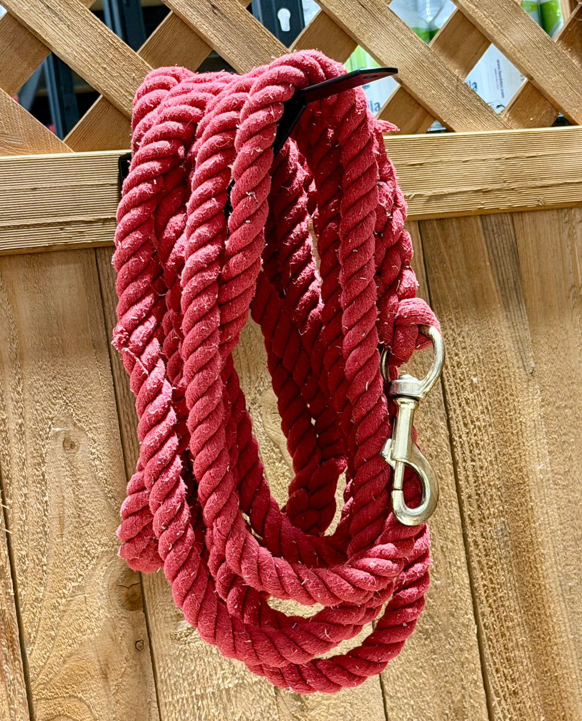 Used Cotton Lunge Line – Red