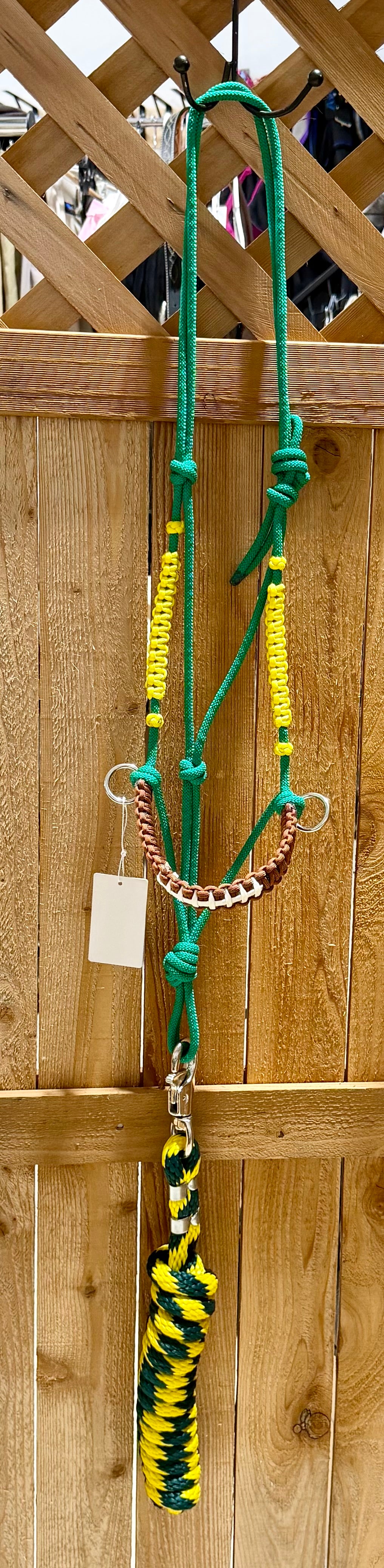Brand New Knot Just Rope Football Rope Halter & Matching Lead