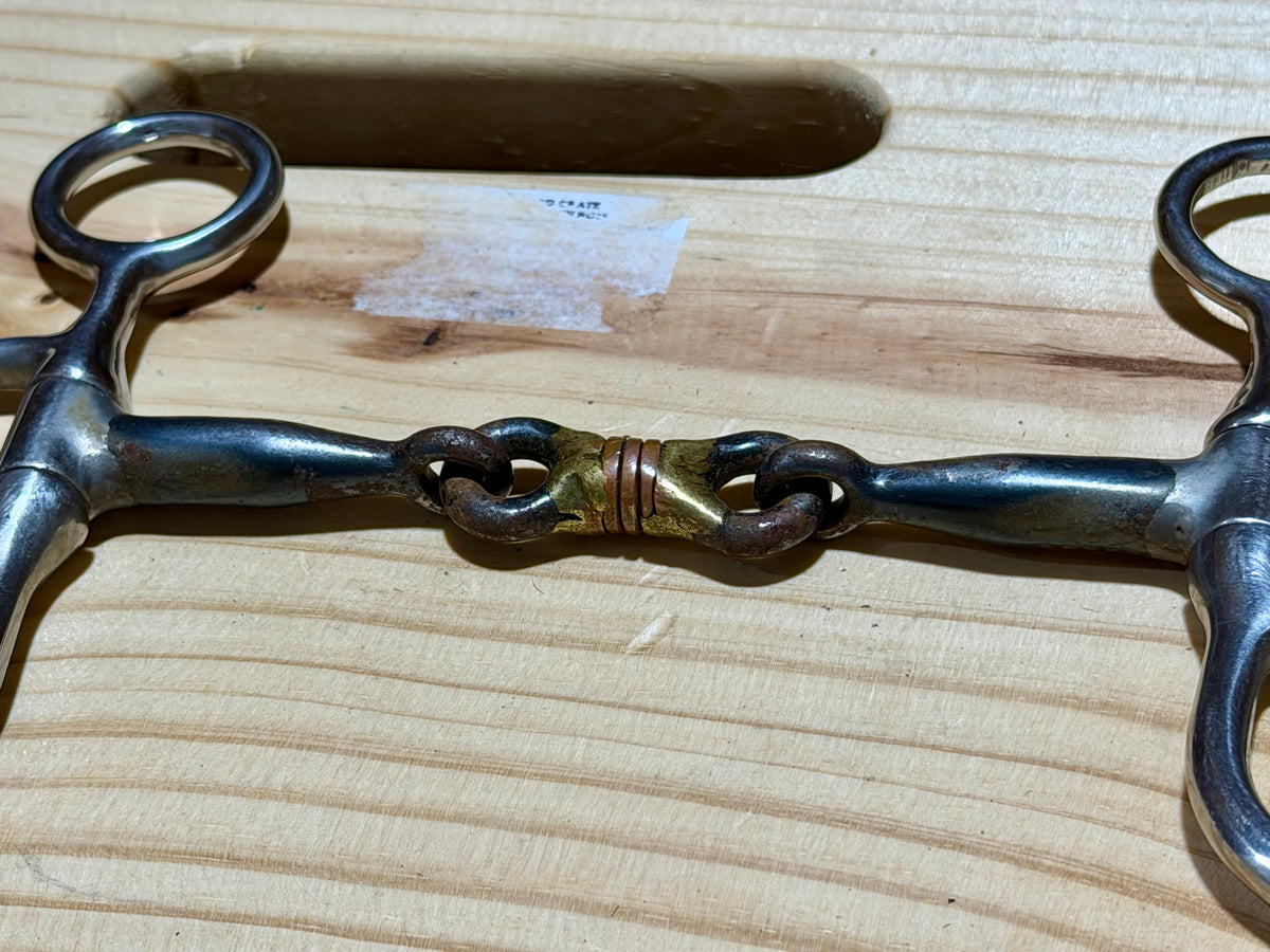 #3 | Used Argentine Snaffle Bit with Copper Dogbone • 5”
