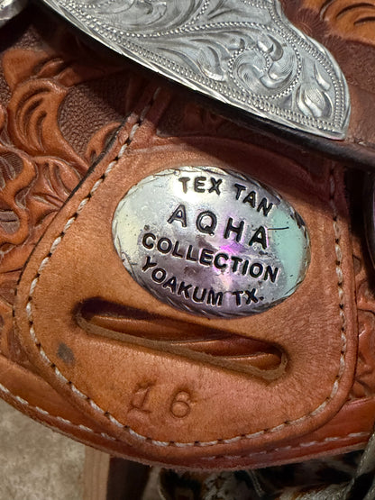 Tex Tan AQHA Edition Show Saddle – 16” Seat, FQHB