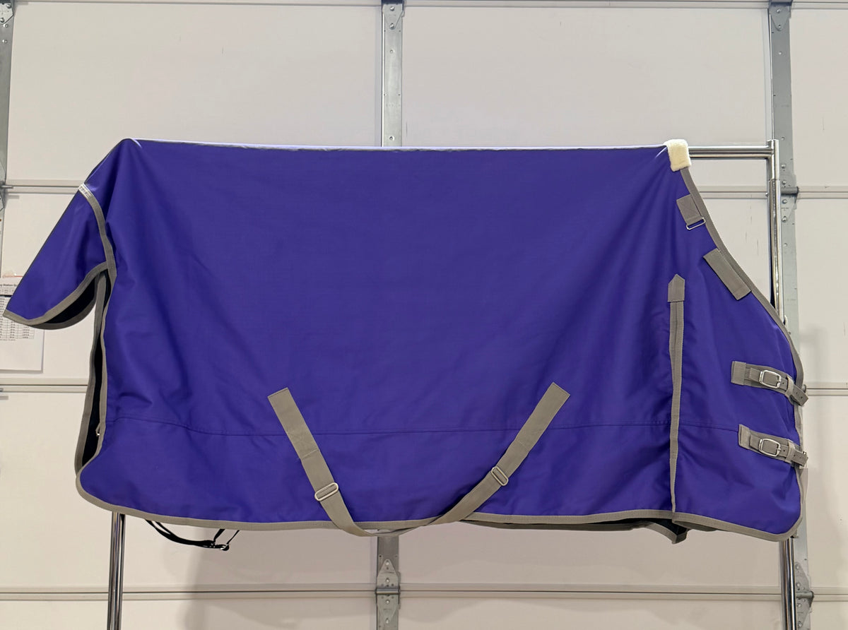 75” Turnout Sheet – Lavender Purple & Grey – 0g Fill