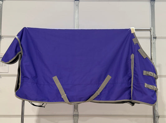 75” Turnout Sheet – Lavender Purple & Grey – 0g Fill