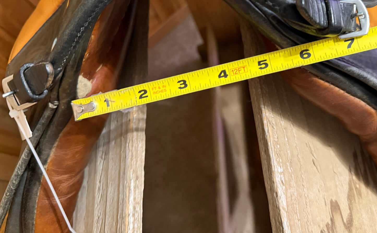 Stubben Two-Tone English All-Purpose Saddle – 17” Seat, Medium Tree (5.5” Gullet)