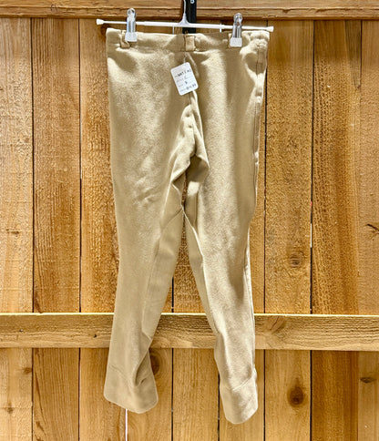 Annie’s Riders Children’s Pull-On Breeches • Beige • Size 8