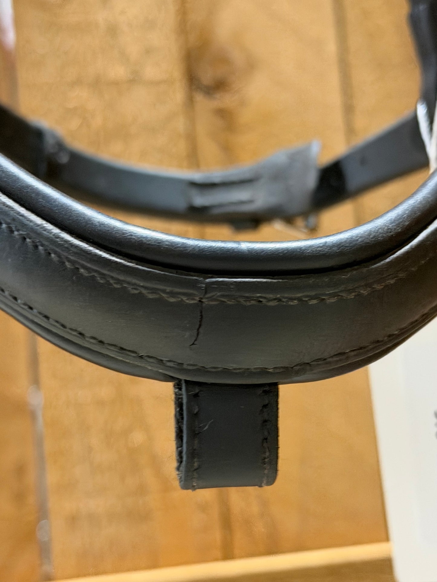 Used Crosby Black / Dark Brown Leather Cavesson Replacement