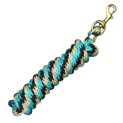 Signature Elite Poly Lead Rope with Brass Bolt Snap Multi Color