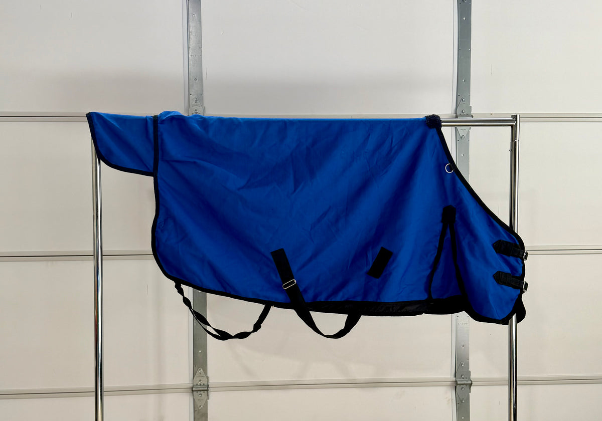 Used Schneiders Dura-Tech Turnout Sheet – 60” – Royal Blues