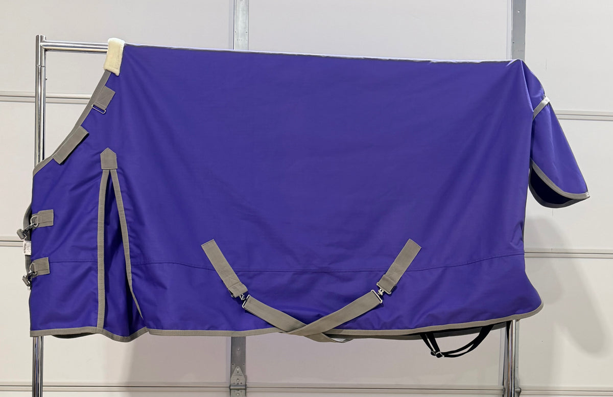 75” Turnout Sheet – Lavender Purple & Grey – 0g Fill