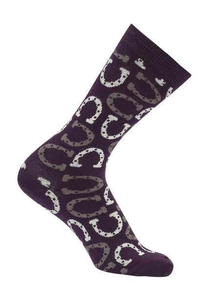 Ladies Lucky Horseshoes Knee Socks – Sold Individually