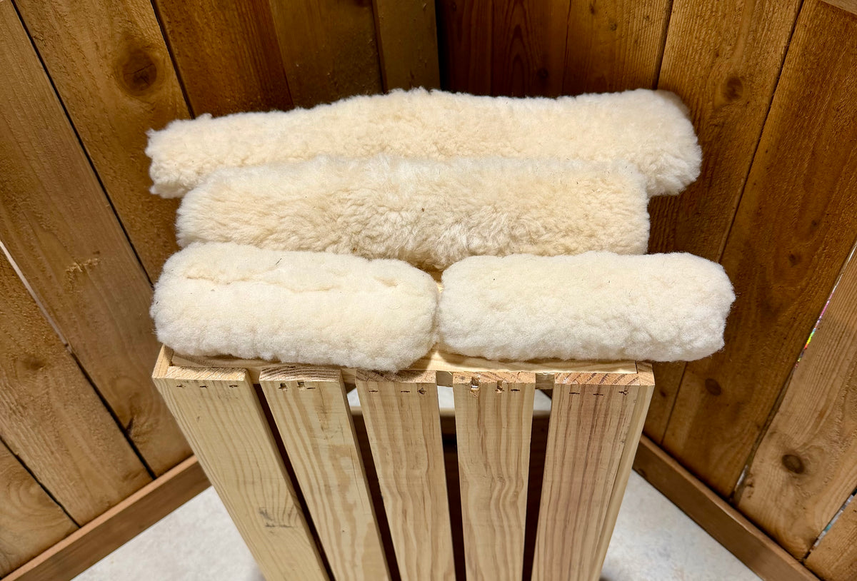 Used Real Sheepskin 4-Piece Halter Set
