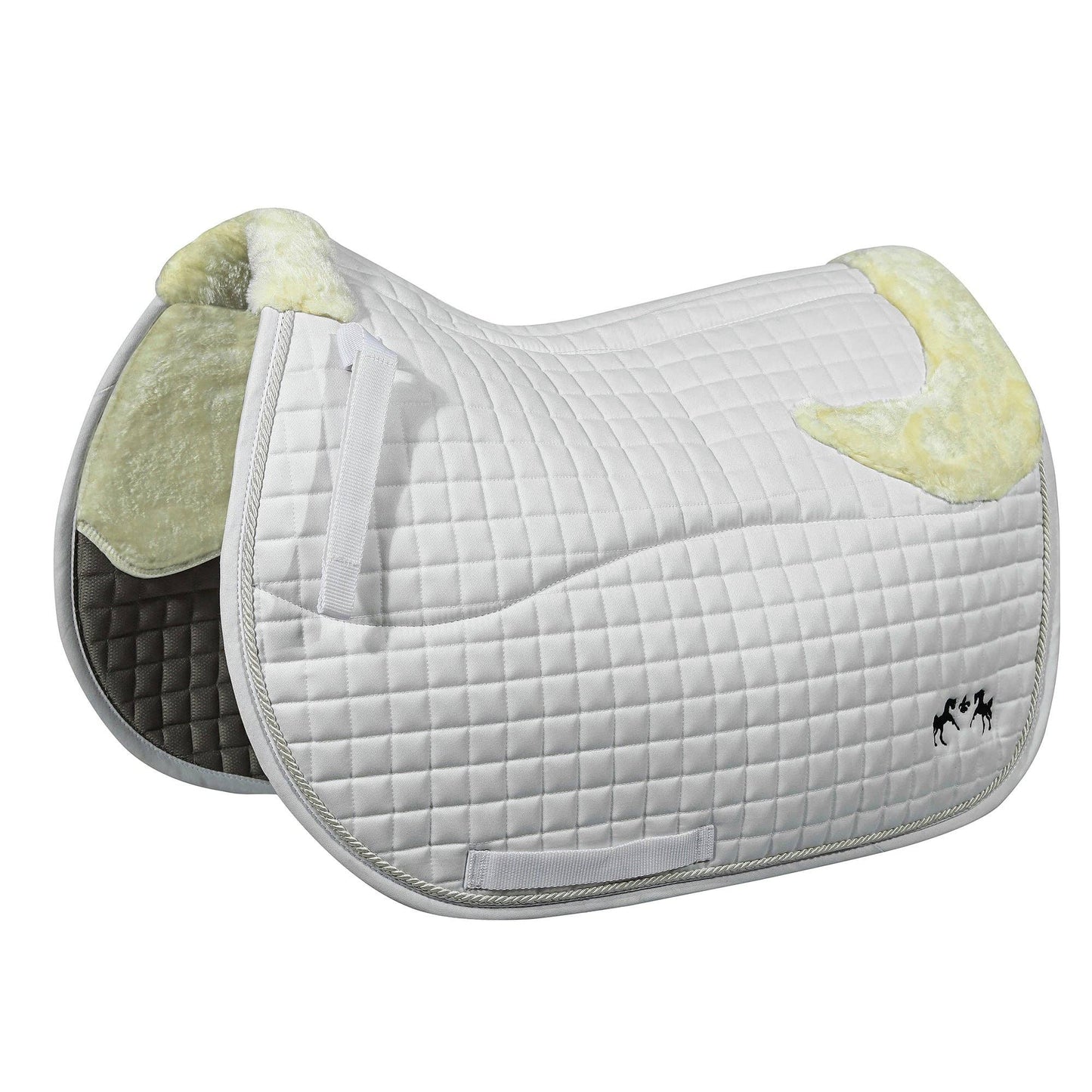 Couture Regal Saddle Pad with White Sherpa Fleece & CoolMax® Linings