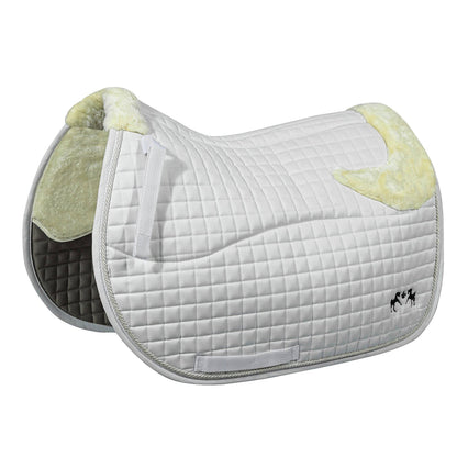 Couture Regal Saddle Pad with White Sherpa Fleece & CoolMax® Linings