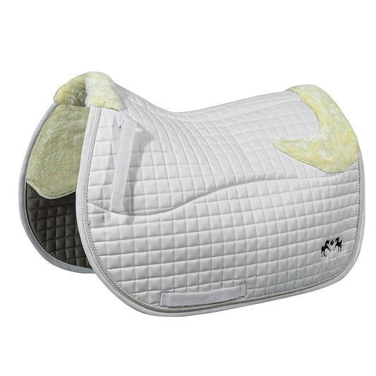 Couture Regal Saddle Pad with White Sherpa Fleece & CoolMax® Linings