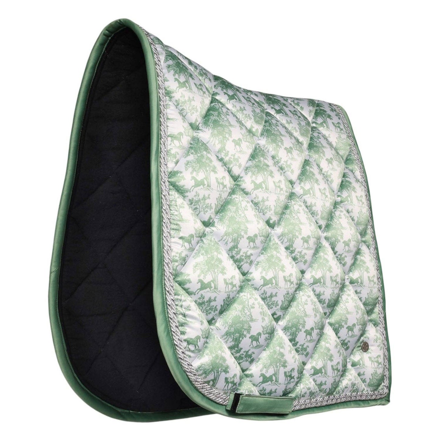 Dapplebay Toile Dressage Saddle Pad – Green/White