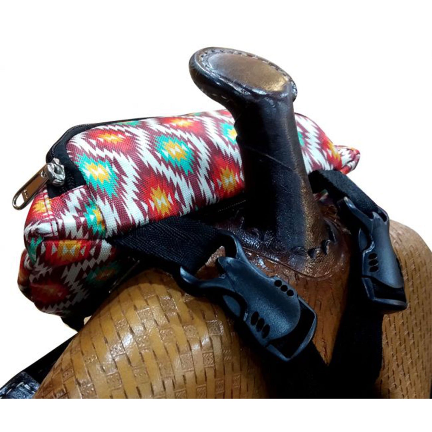 Printed Insulated Nylon Saddle Pouch
