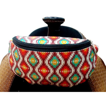 Printed Insulated Nylon Saddle Pouch