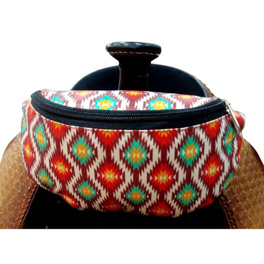 Printed Insulated Nylon Saddle Pouch