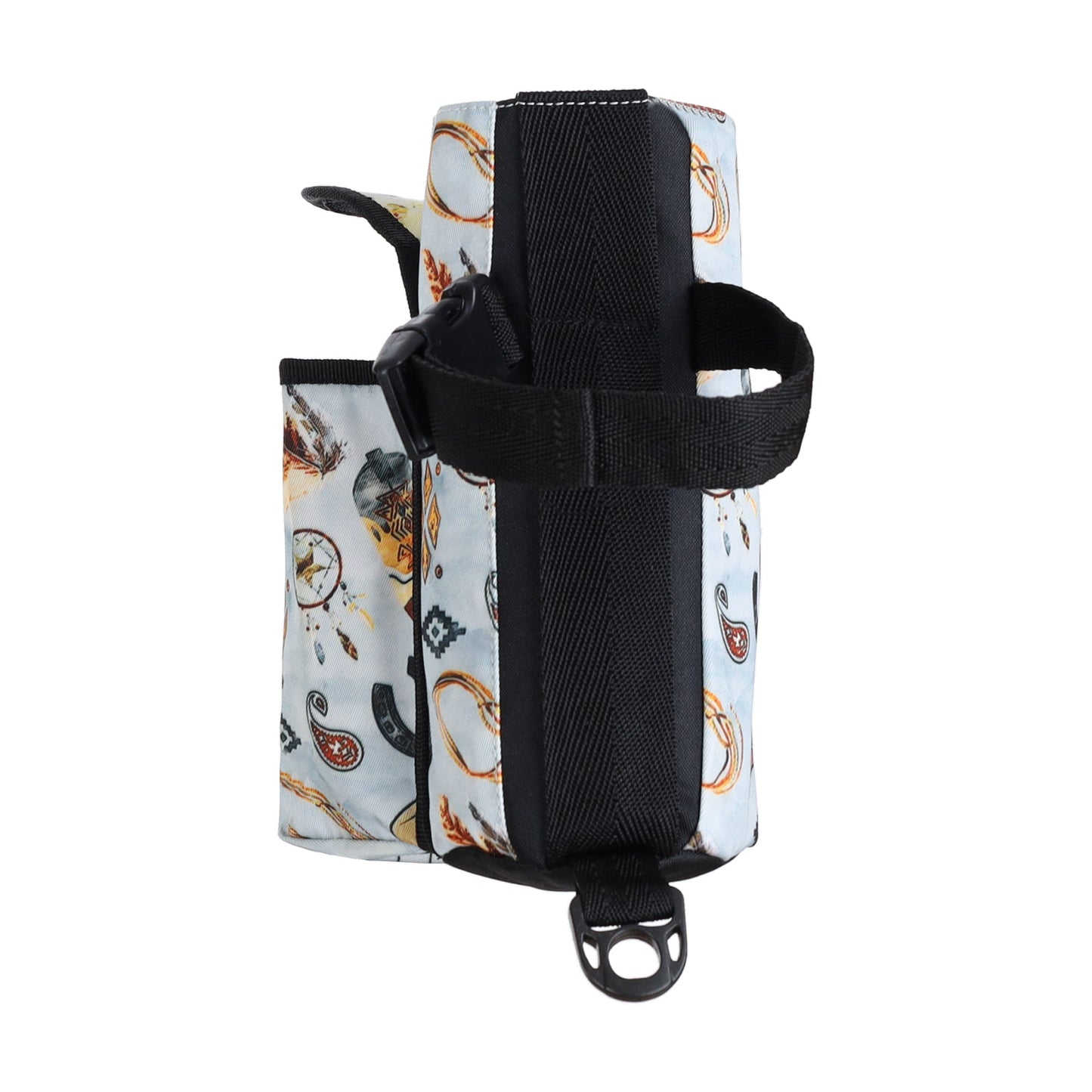 Wild West Insulated Nylon Bottle Carrier with Pocket