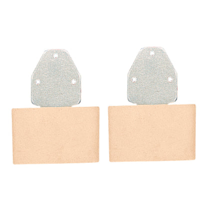 NIP 3” Leather-Covered Stirrup Buckles – Light Oil