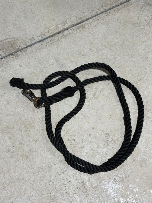 Black Cotton Lead Rope • Bull Snap • Used