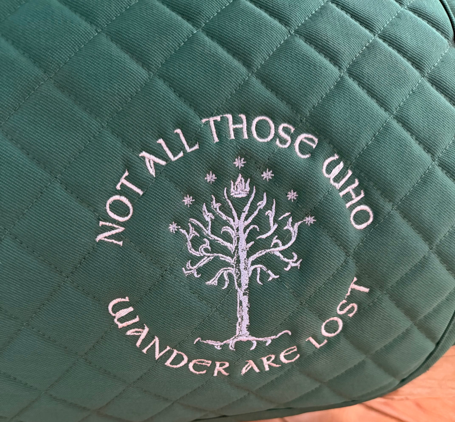 Used TuffRider Dressage Pad – Green with Award Logo