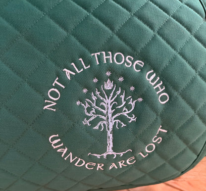 Used TuffRider Dressage Pad – Green with Award Logo