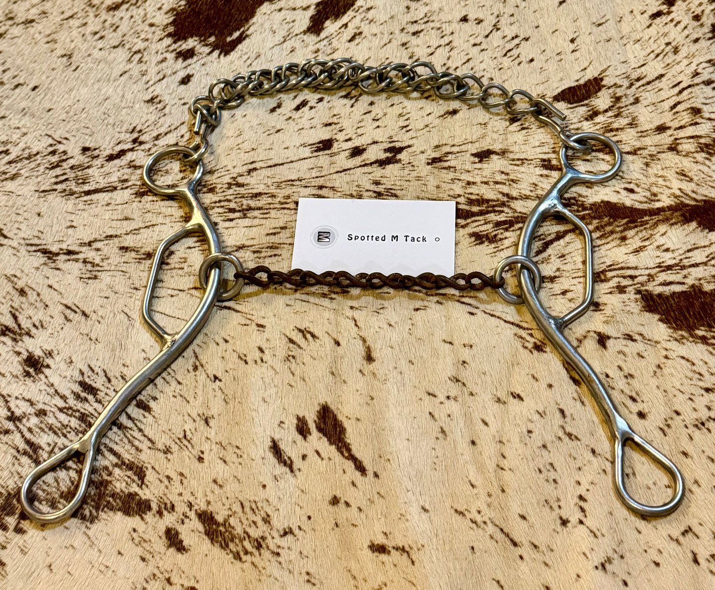 Used Long Shank Chain Mouth Bit – 5.25” Mouth, 9” Shanks