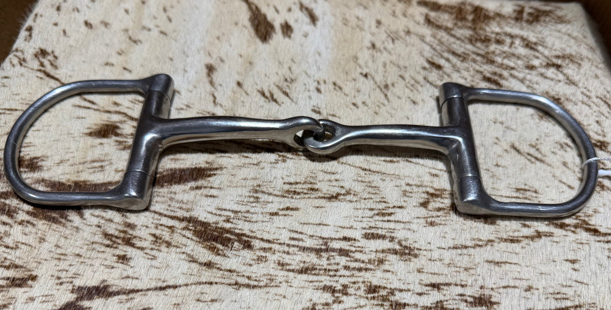 Used Single Joint D-Ring Snaffle Bit • 5”