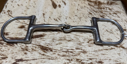 Used Single Joint D-Ring Snaffle Bit • 5”