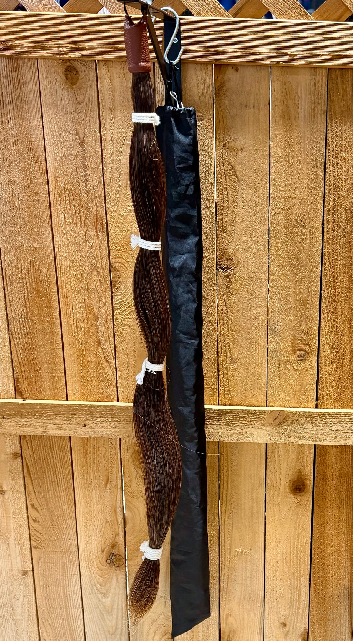 Dark Chestnut Faux Horse Tail Extension | Unused