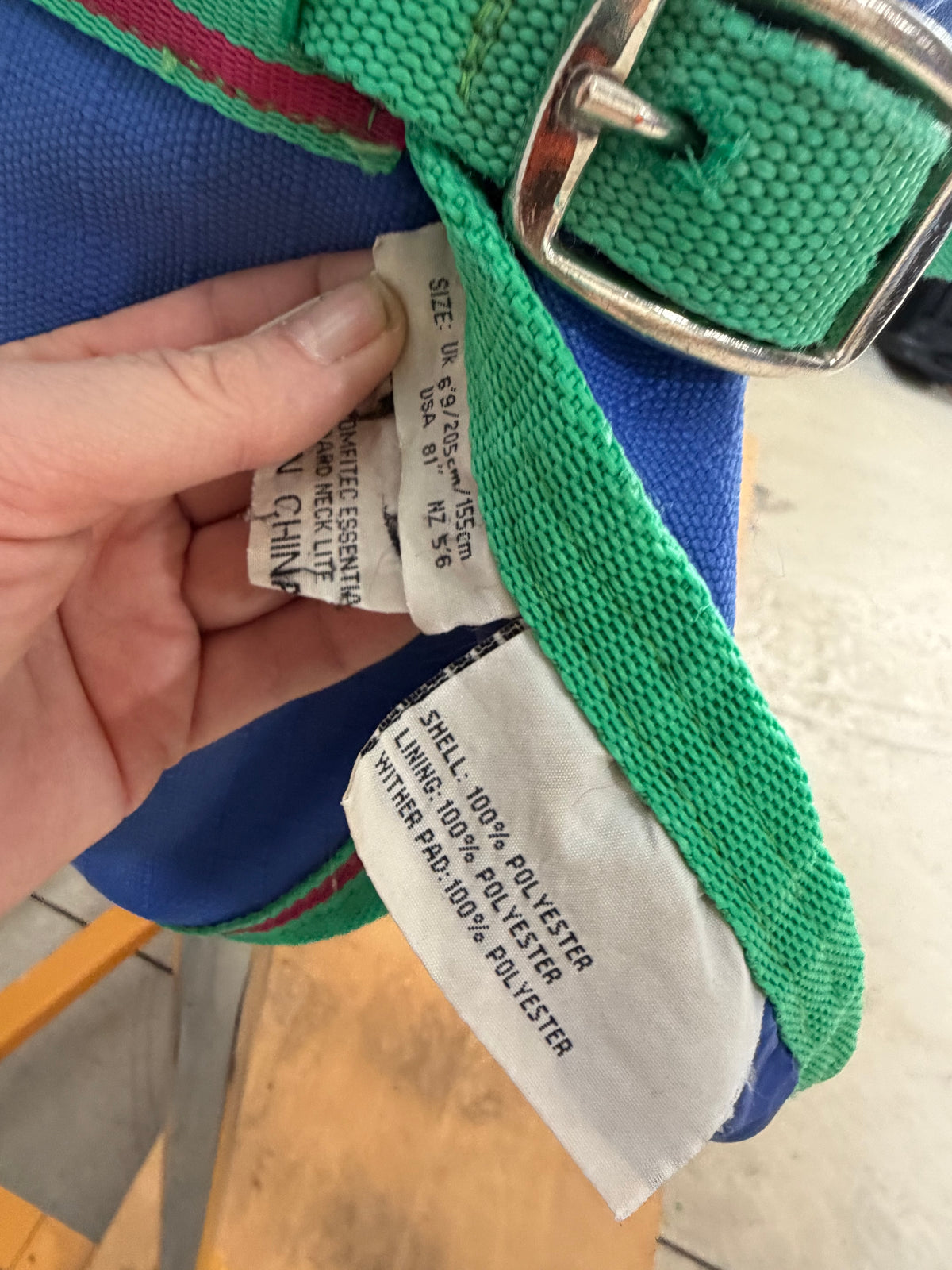 Used WeatherBeeta Turnout Sheet – 81” – Blue Circle Print