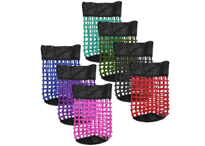 XL Solid-Bottom Slow-Feed Hay Bag with Drawstring Top Closure