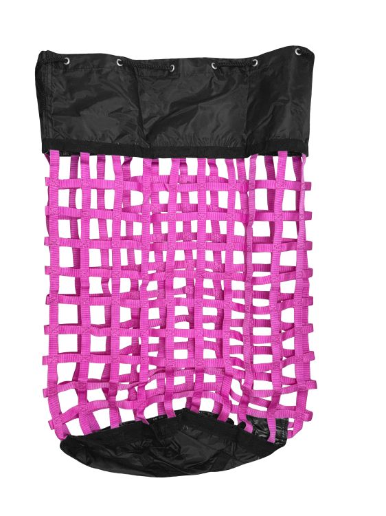 XL Solid-Bottom Slow-Feed Hay Bag with Drawstring Top Closure