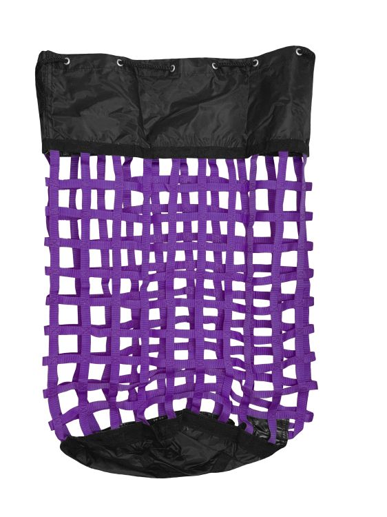XL Solid-Bottom Slow-Feed Hay Bag with Drawstring Top Closure