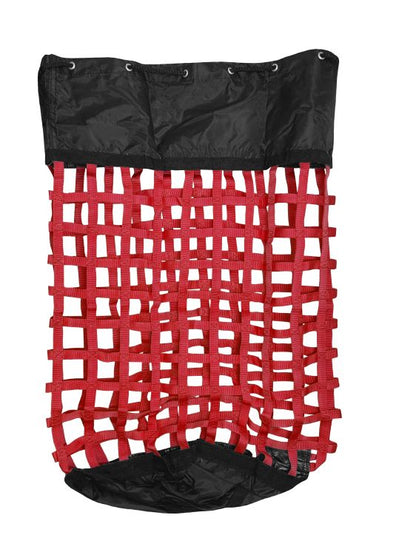 XL Solid-Bottom Slow-Feed Hay Bag with Drawstring Top Closure