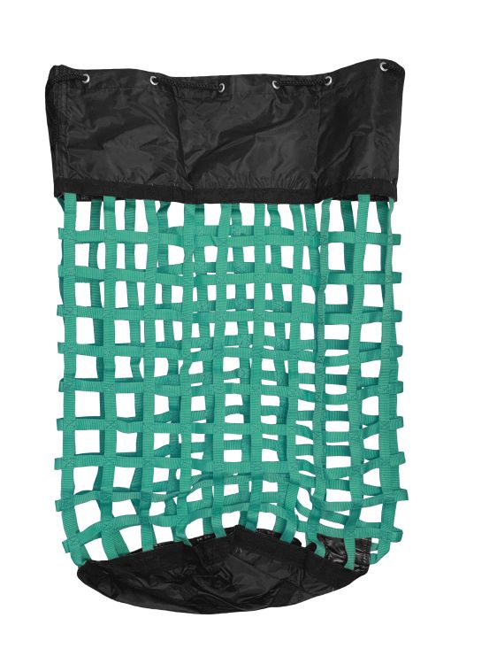 XL Solid-Bottom Slow-Feed Hay Bag with Drawstring Top Closure