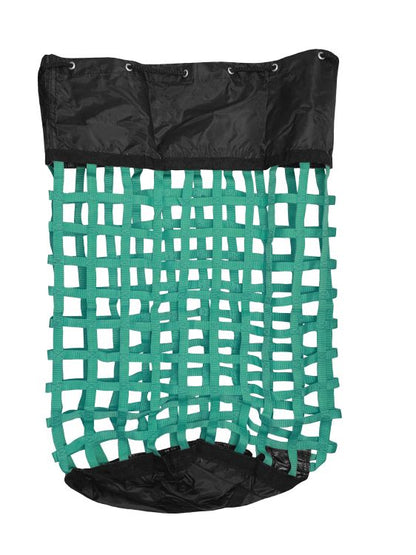 XL Solid-Bottom Slow-Feed Hay Bag with Drawstring Top Closure