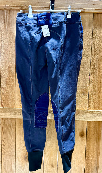 Equine Couture Children’s Riding Breeches • Navy Blue • Size 14