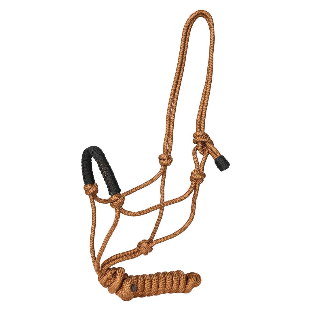 Rope Halter with Braided Noseband and Matching Lead Rope