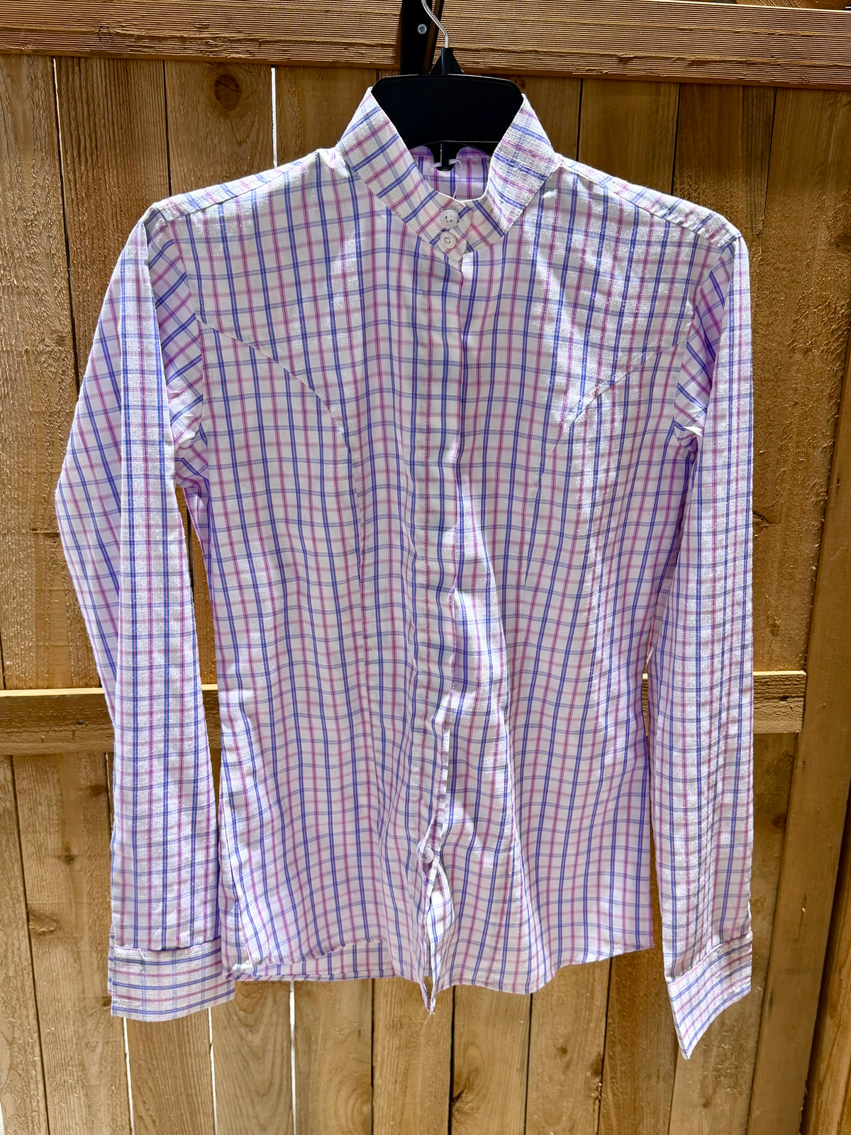 Custom White English Show Shirt• Ladies Small/Medium