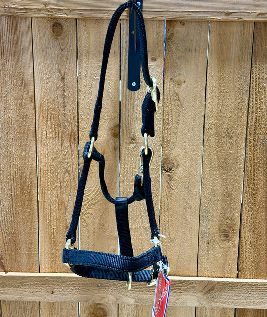 NWT Reinsman Nylon Halter – Pony/Weanling – Black