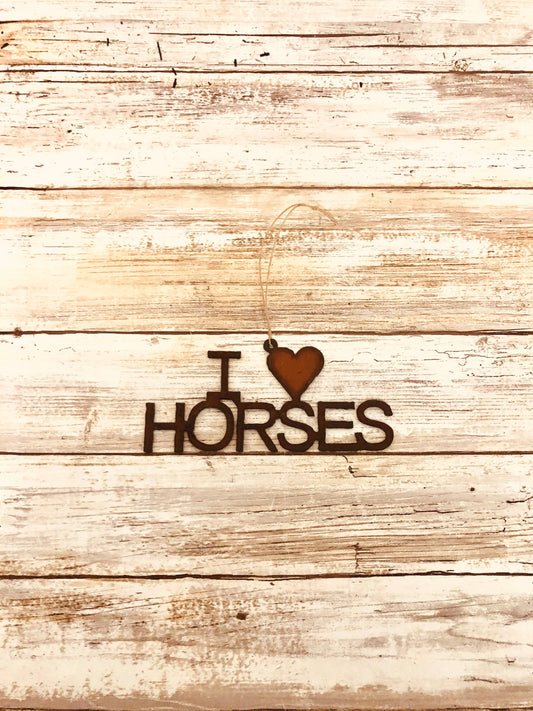 I Heart Horses Western Decor