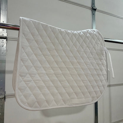 Lightly Used Gallops Saddlery Dressage Saddle Pad – White