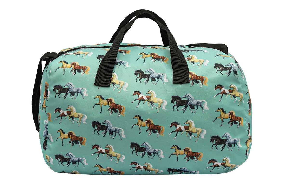 Lila Horse Pairs Duffel Bag