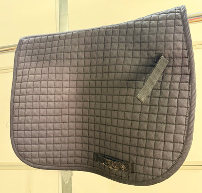 Used Dover Saddlery Dressage Pad – Black with Fading