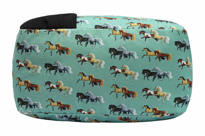 Lila Horse Pairs Duffel Bag