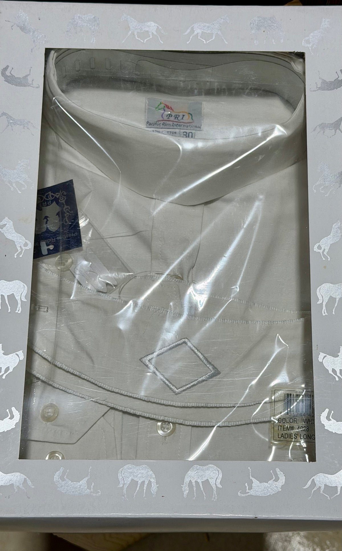 NEW IN PACKAGE • PRI English Show Shirt with Collars • Size 30 / XS