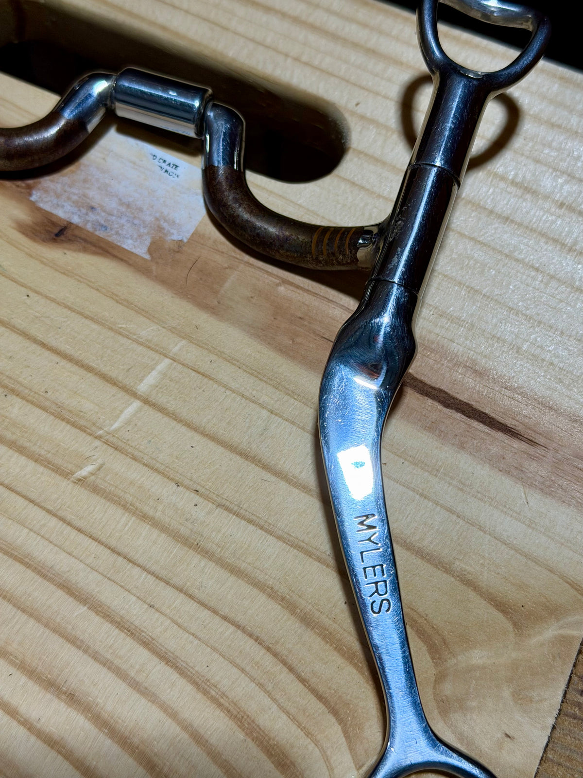 Used Myler Western Shanked Medium Port Bit • 5”