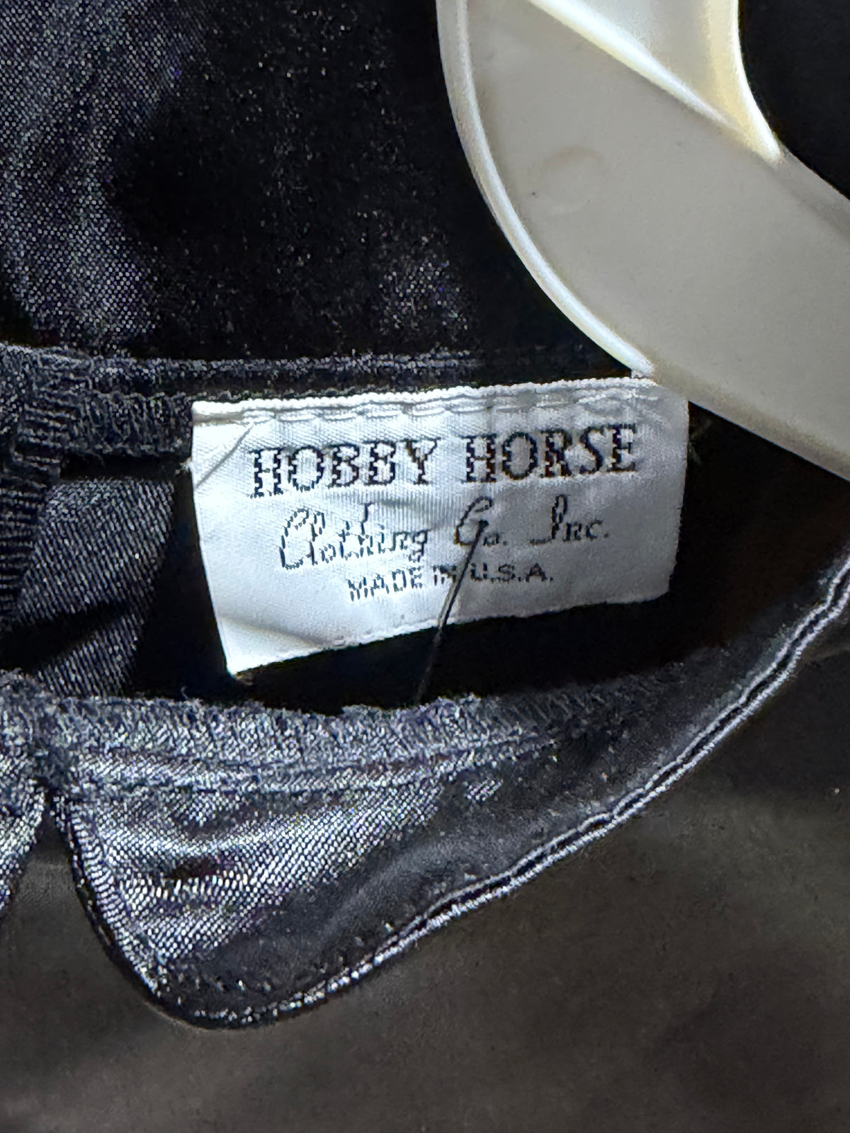 Hobby Horse Satin English Dickie • Black • One Size Fits Most