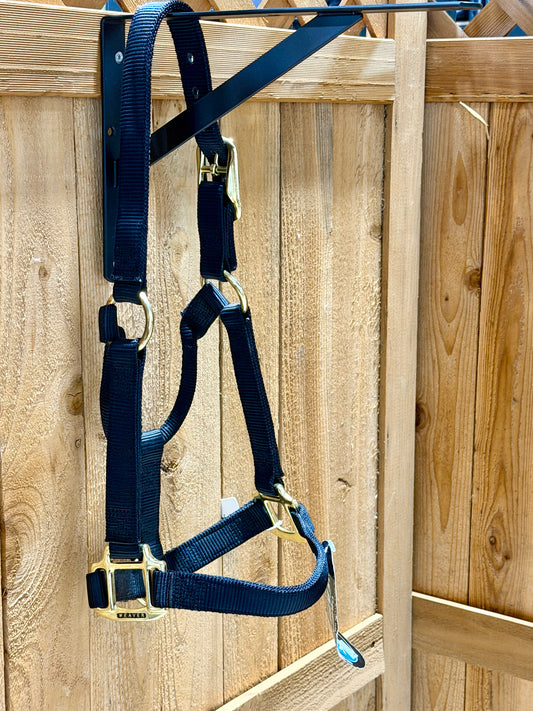 NWT Weaver Nylon Halter – Yearling/Pony – Black